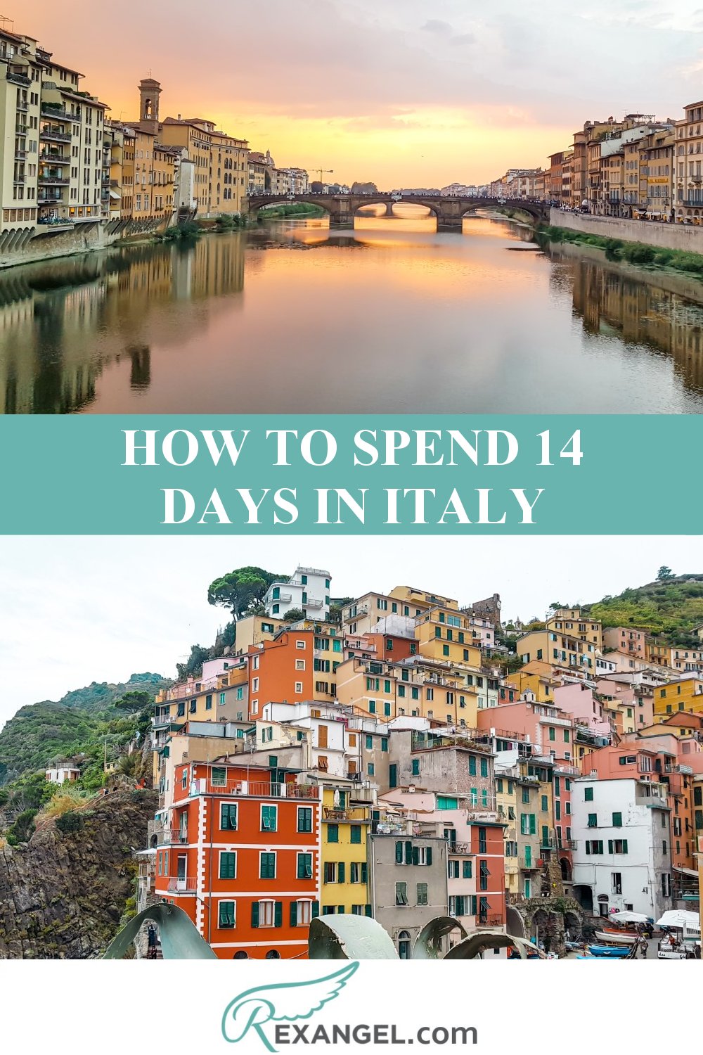 Two Weeks in Italy Itinerary Pinterest Image